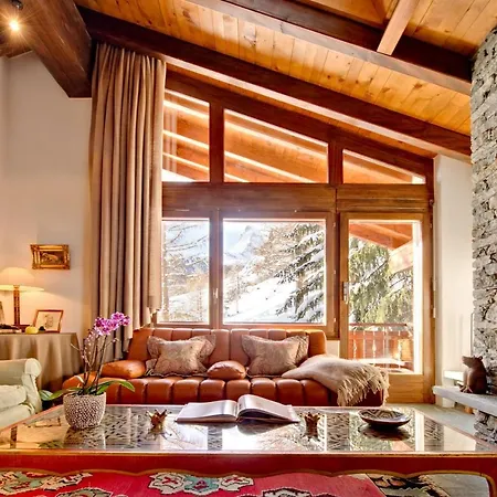 Alpesi faház And Penthouse Zen, Two Properties, 100m From Lift And Piste Zermatt